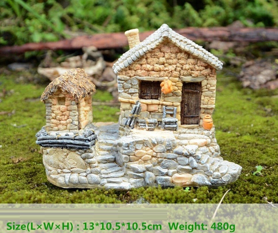 Cottage Nostalgic Furnishing Statue Garden Sculpture Tabletop Figurine Decor