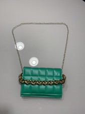 Borsa piccola quadrata Con Catena Verde A Quadri