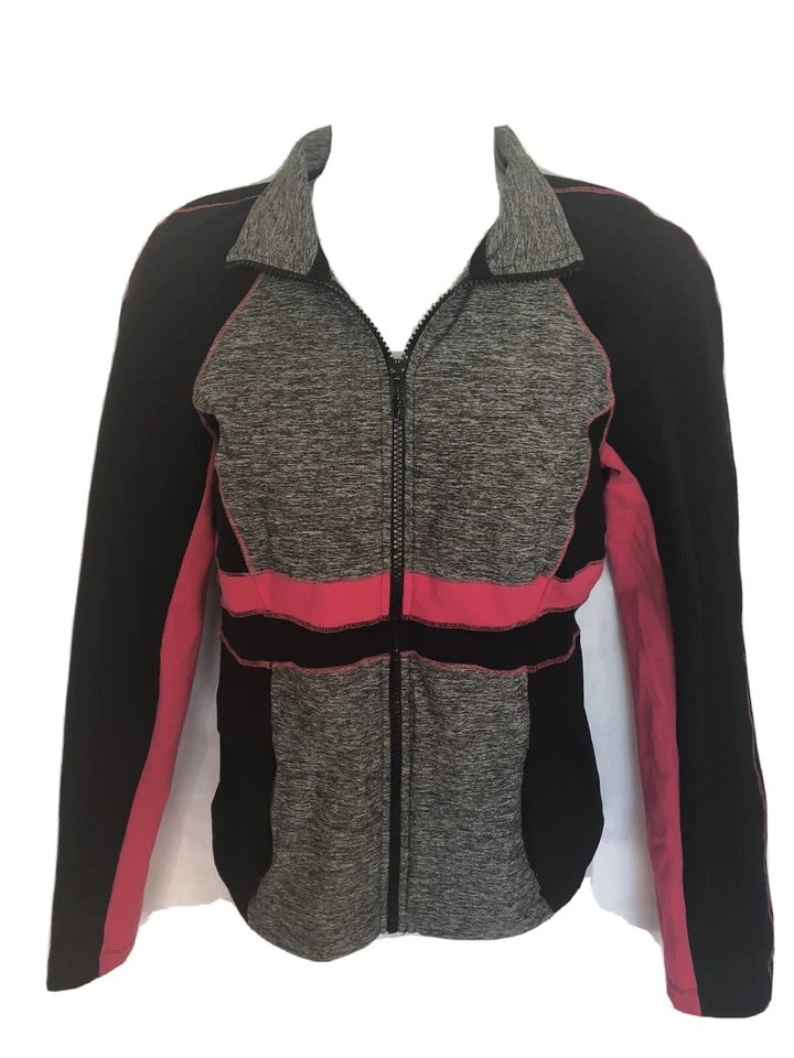 Chándal Bebe Sport 2 piezas mezcla de nailon cremallera completa chaqueta S y pantalón gris S (26x30) Foto 2 de 4