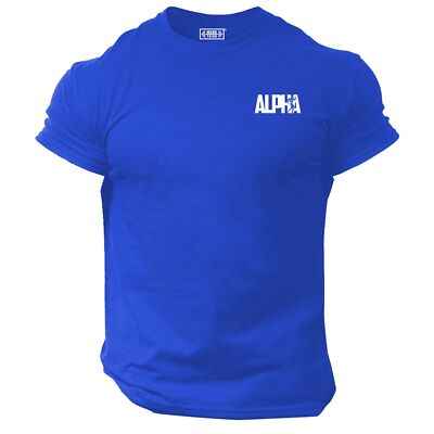 Alpha T-Shirt Tasche Gym Kleidung Bodybuilding Training Workout Muskeln MMA Top