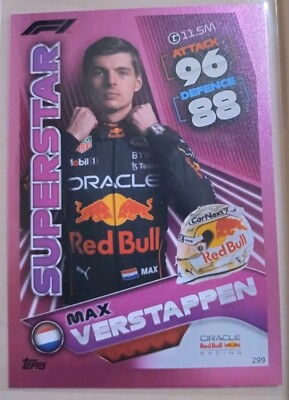 Max Verstappen Superstar Pink SP - Red Bull Racing - Topps Turbo Attax F1 2022