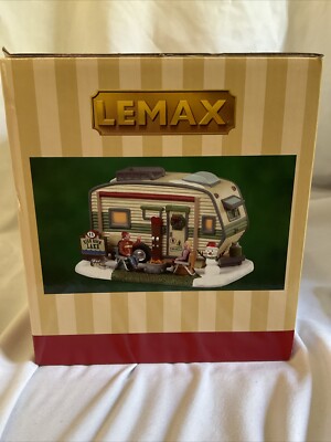 Led Lighted Trailer Lemax High Rock Lake Trailer #85322 - Lighted