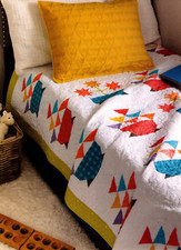 Happy Baskets Quilt Pattern Pieced RS