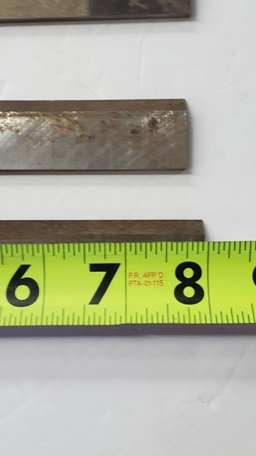 8 Inch x 3/4 Inch x 1/8 Inch V2-HSS Planer Knife Set of 3 Used