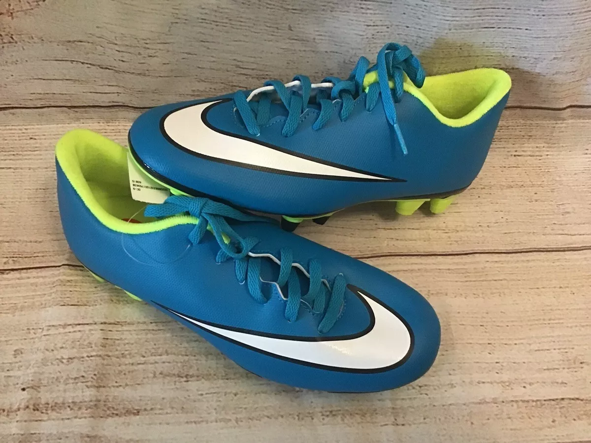 Nike mercurial superfly v fg soccer cleats blue black white on sale