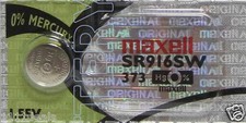 10 Maxell 373 SR916SW Silver Oxide Batteries 1.55 Volt