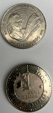 5 Pound Coin X2 Princes Trust And  Anno Domini 1999-2000 Very Good Condition