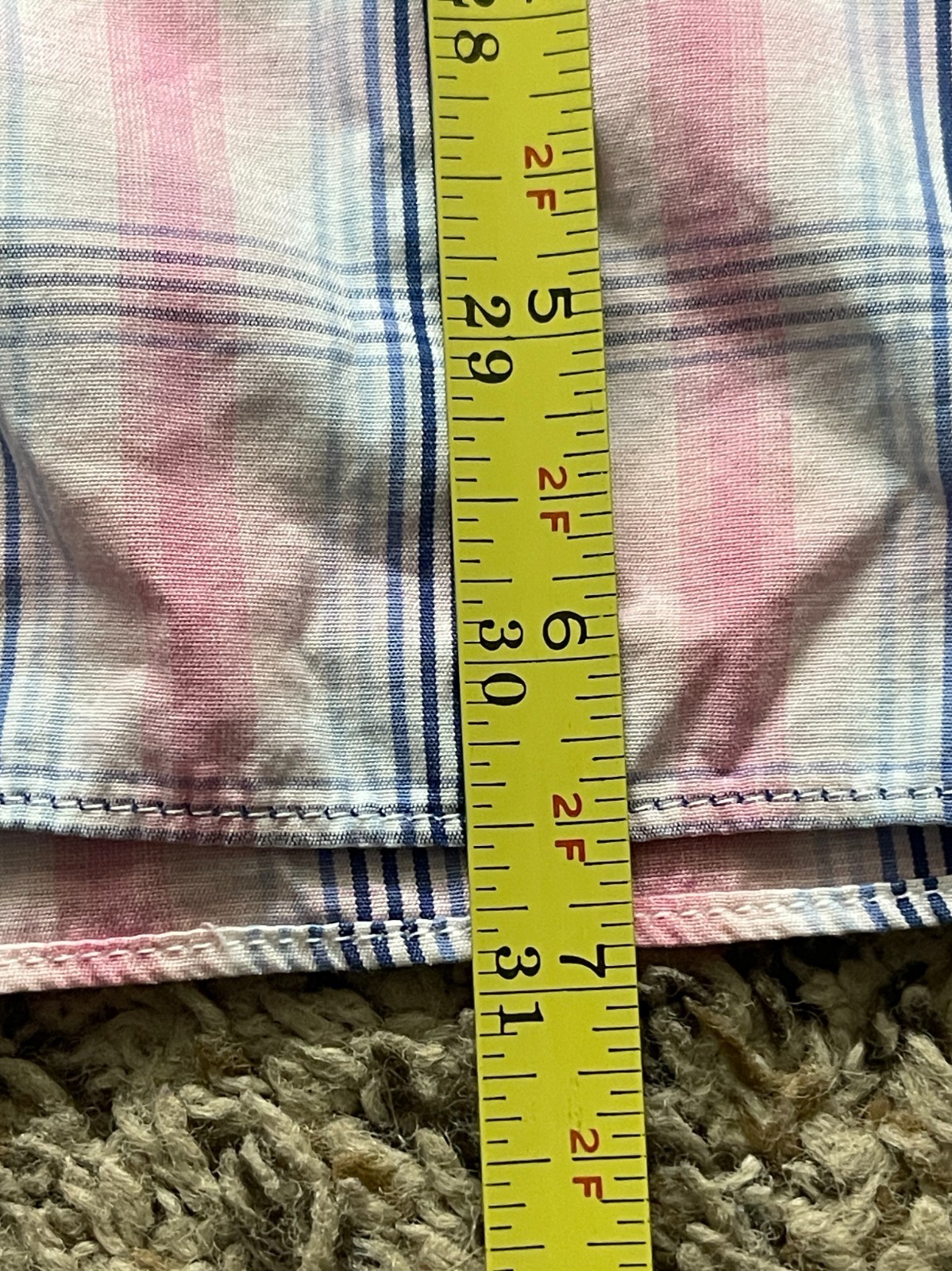 Turnbull Asser Shirt Mens 16-41cm Button Up Pink Blue Plaid Long Sleeve England