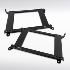Fit 99-05 Bmw E46 3 Series Black Steel Racing Seat Mounting Brackets Rail Track Fit 99-05 Bmw E46 3 Series Black Steel Racing Seat Mounting Brackets Rail Track