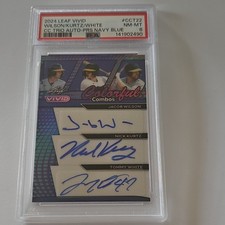 Leaf 2024 Vivid Colorful Combos Wilson Kurtz White CCT-22 Navy Blue /7 Auto RC