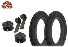 2 ALTA Tire 12-1/2 x 2-1/4 Black/Black AL-3201 City Street Wire Bead 6pc Set.
