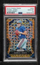 2019 Panini Prizm Rookies Lazer Prizm Daniel Jones #302 PSA 10 GEM MT 2s2