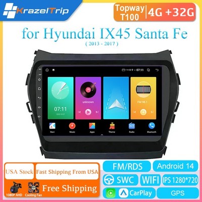 Android Carplay Car Stereo for Hyundai IX45 Santa Fe 2013 2014 2015 - 2017 Radio