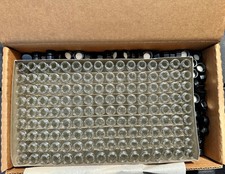 144 Small Glass Bottles w/ Screw Caps 2.5" Tall 3/8 Oz., 3 Dram 11 ml 