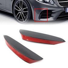 Front Bumper Canards Vent Flaps For Mercedes Benz E W213 Sport Carbon Fiber