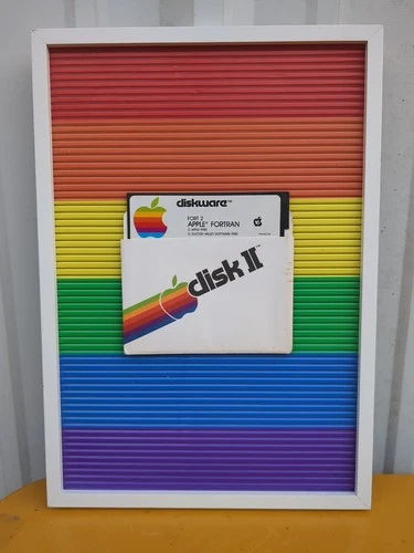 EXTREMELY RARE ©1980 APPLE FORTRAN SOFTWARE ART 11x16" From HQ 80s