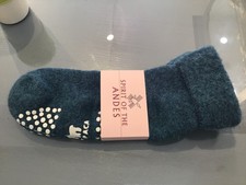 SPIRIT OF THE ANDES, Alpaca Slipper Socks. Size 4-7. BNWT. RRP £39.00