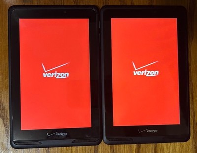 Lot 2 Verizon Ellipsis Tablet 7 Inch, 8GB Storage