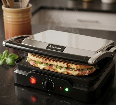 Neu Zaicon Kontaktgrill: Vielseitiger Paninimaker & Steak-Grill mit Edelstahl