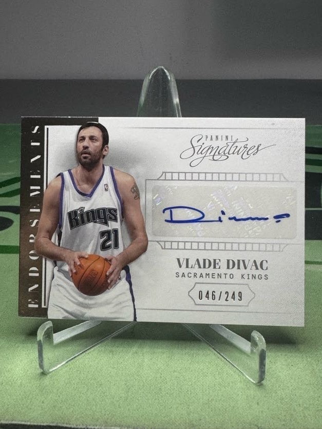 2013-14 Panini Signatures Vlade Divac Endorsements AUTO /249 - Sacramento Kings