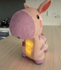 Fisher Price Soothe  Glow Giraffe Plush Pink Purple Lights Music Baby Toy