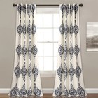 Keya Medallion Curtains | Floral Drop Print Light Filtering Window Panel Set