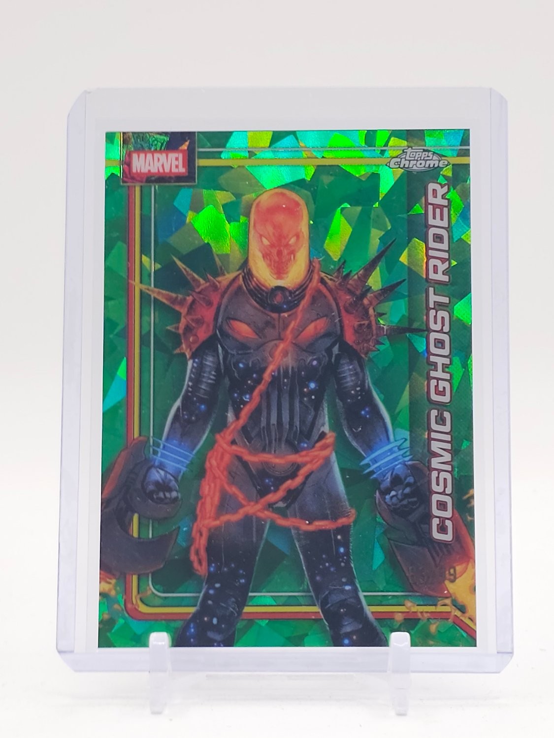 COSMIC GHOST RIDER 2026 TOPPS CHROME MARVEL SAPPHIRE GREEN /99 #108 ...
