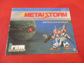 Metal Storm (Nintendo NES) COMPLETE w/ Box manual game poster WORKS!