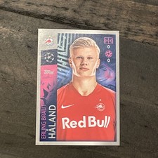 Erling Haaland 2019-20 Topps UCL Stickers #419 Rookie Card RC Nice Centering. rookie card picture