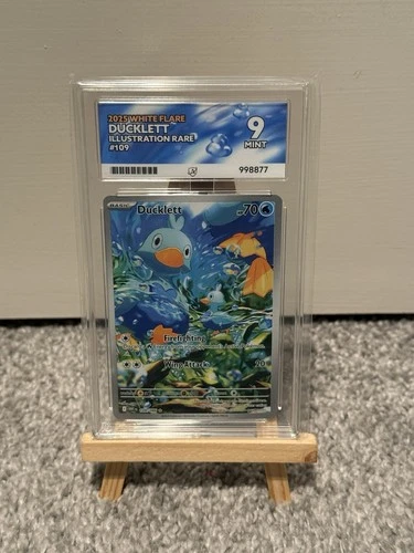 Ducklett 109/086 White Flare - Ace 9 Mint Pokémon TCG Illustration Rare