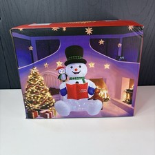 7FT Christmas Inflatable Snowman LED Light Up Giant Outdoor Yard Xmas Decoration