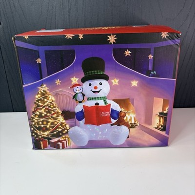 7FT Weihnachten Aufblasbarer Schneemann LED Leuchten Riesig Outdoor Hof Weihnachtsdekoration