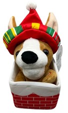 Plush Musical Chihuahua Dog Funny Animated Decor Sings Christmas Songs NWT READ