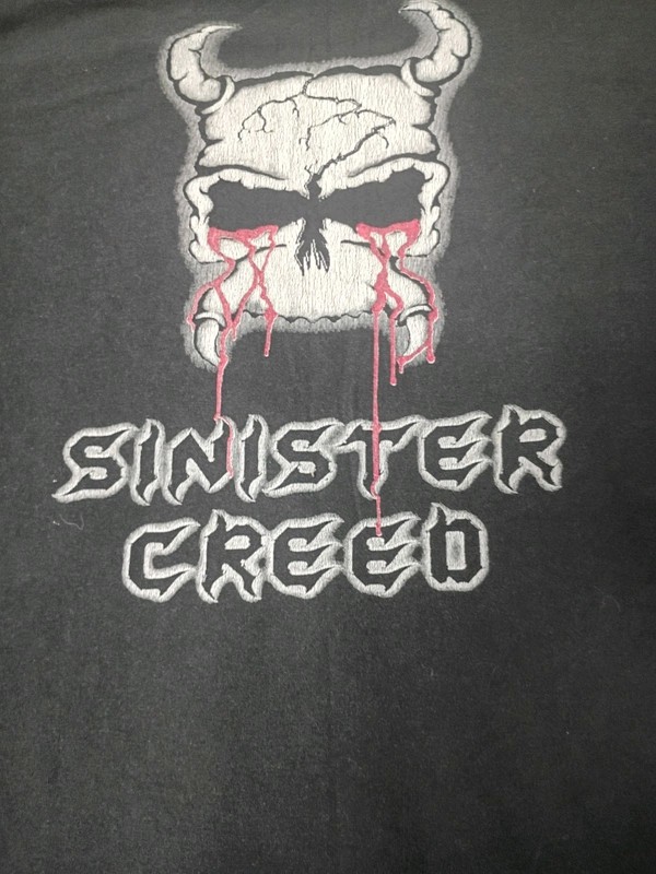 Sinister Creed  Rair  Old School Deth Metal Colorado Vintage T     