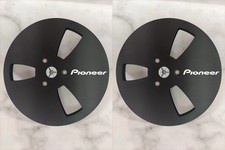 New One Pair Pioneer black 7'' Tape Reel Light Metal Aluminum Take Up Reel