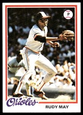Rudy May 1978 Topps #262 Baltimore Orioles MLB READ FREE SHIPPING AutographDen