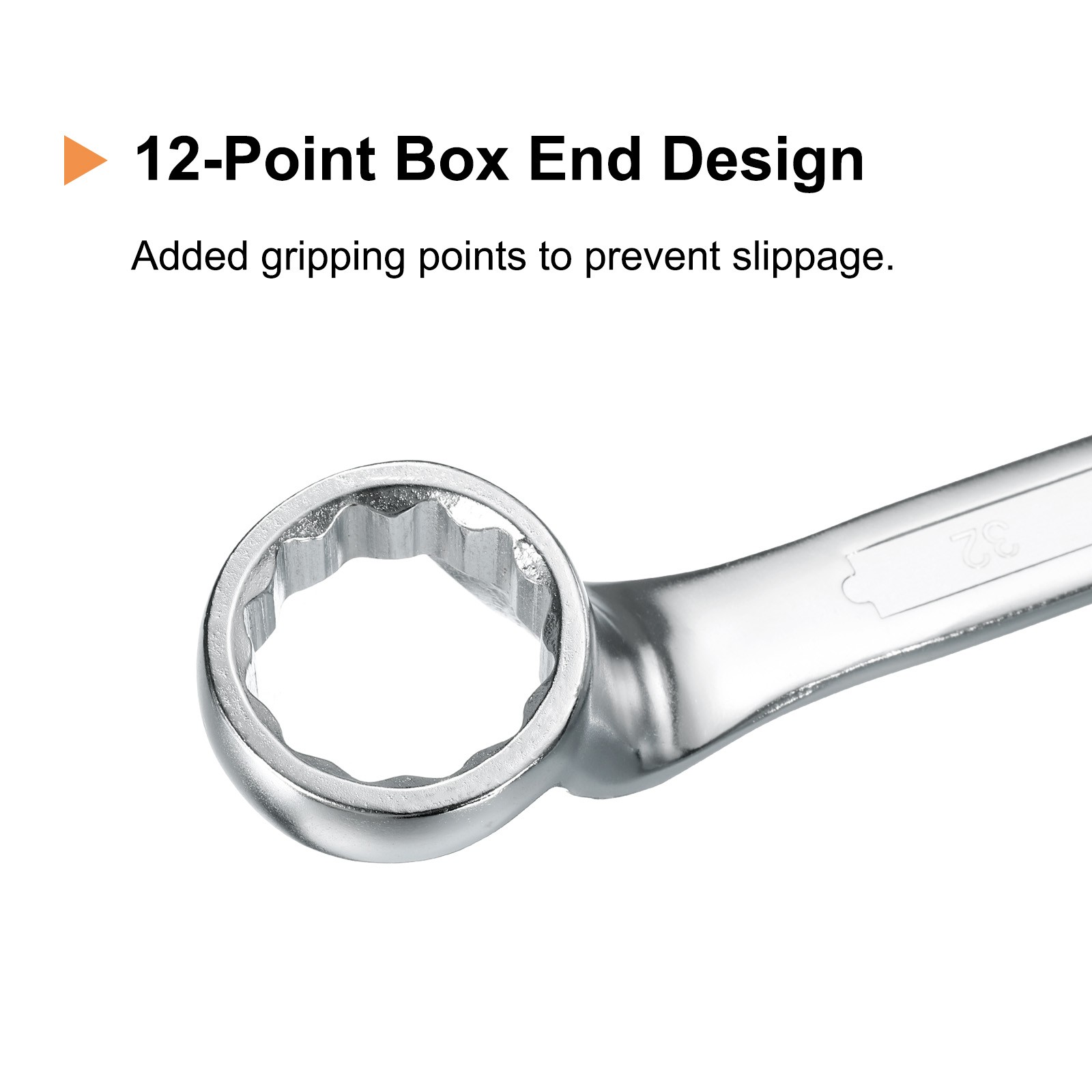 2pcs Offset Lengthen Box End Wrench 30 x 32mm 75 Degree Offset Double End Wrench