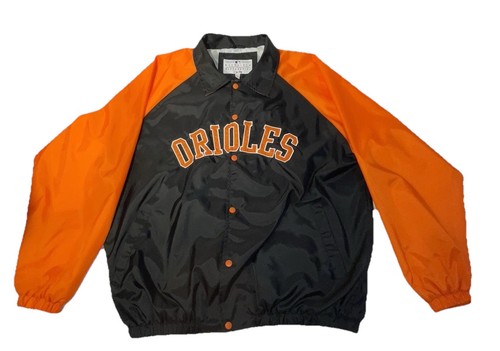 VTG G-III Baltimore Orioles Nylon Bomber Jacket Mens XL 56 Chest MLB Embroidered - Picture 4 of 20
