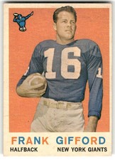 Frank Gifford Cards, Rookie Cards and Autographed Memorabilia Guide 18