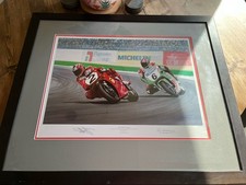 Carl Fogarty Signed Ltd Edition Print – “Red Mist Foggy” (1994 World Superbike)