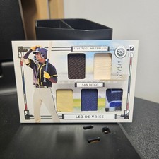 2024 Panini Boys of Summer Leo De Vries Five Tool Material FT-LDV /149 Padres