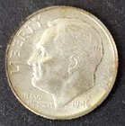 1946-P Roosevelt Dime 90% Silver 10c US Coin Phila. Mint Circulated Low Shipping