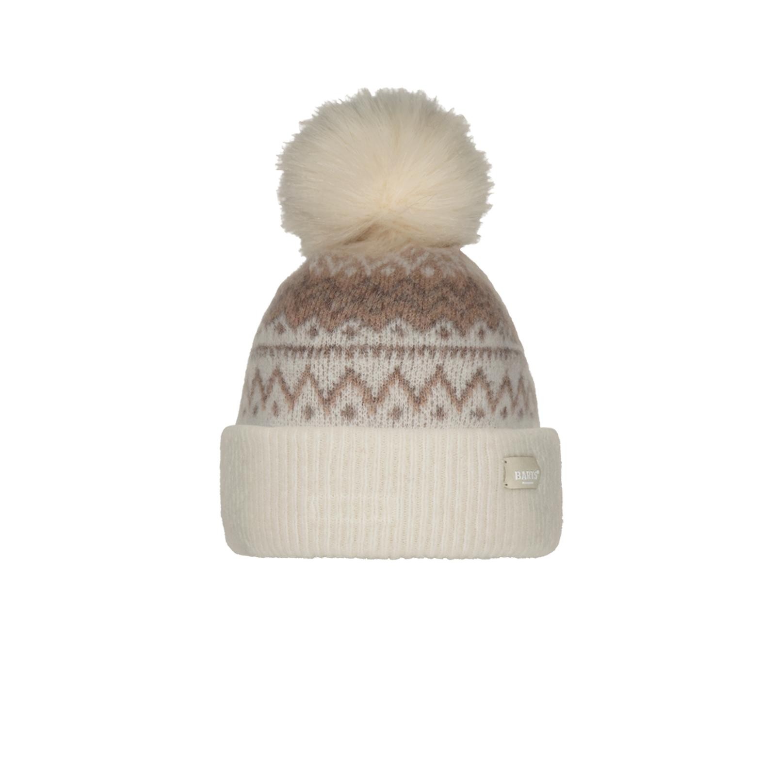 Barts Women's Cream White Woodstar Alpaca Pompom Hat By - Image 2