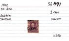 USA 1902 Andrew Jackson 3 Cent Postage Stamp Violet Used Sc 302 SA 491 — photo 4
