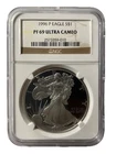 1996-P Proof $1 American Silver Eagle NGC PF69UC Classic Brown Label
