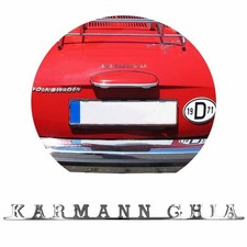 „Karmann Ghia“ Edelstahl Heckklappen Emblem passend für VW Type 3/Type 34