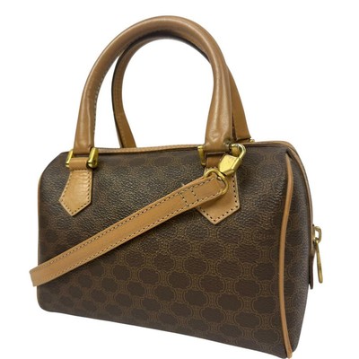 Celine Mini Boston Bag Macadam Handbag Limited Edition Vintage USED (from Japan)