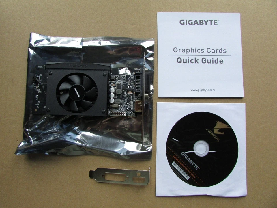 GIGABYTE NVIDIA GEFORCE GT710 2GB PCI GRAPHICS CARD BOXED LOW PROFILE - Image 2 of 4