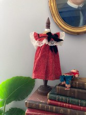 Robe Ancienne Pour Poupée 1890s Avec Jupon Et Chapeau (Taille 50-60cm, Pour Jumeau Ou Rabery)