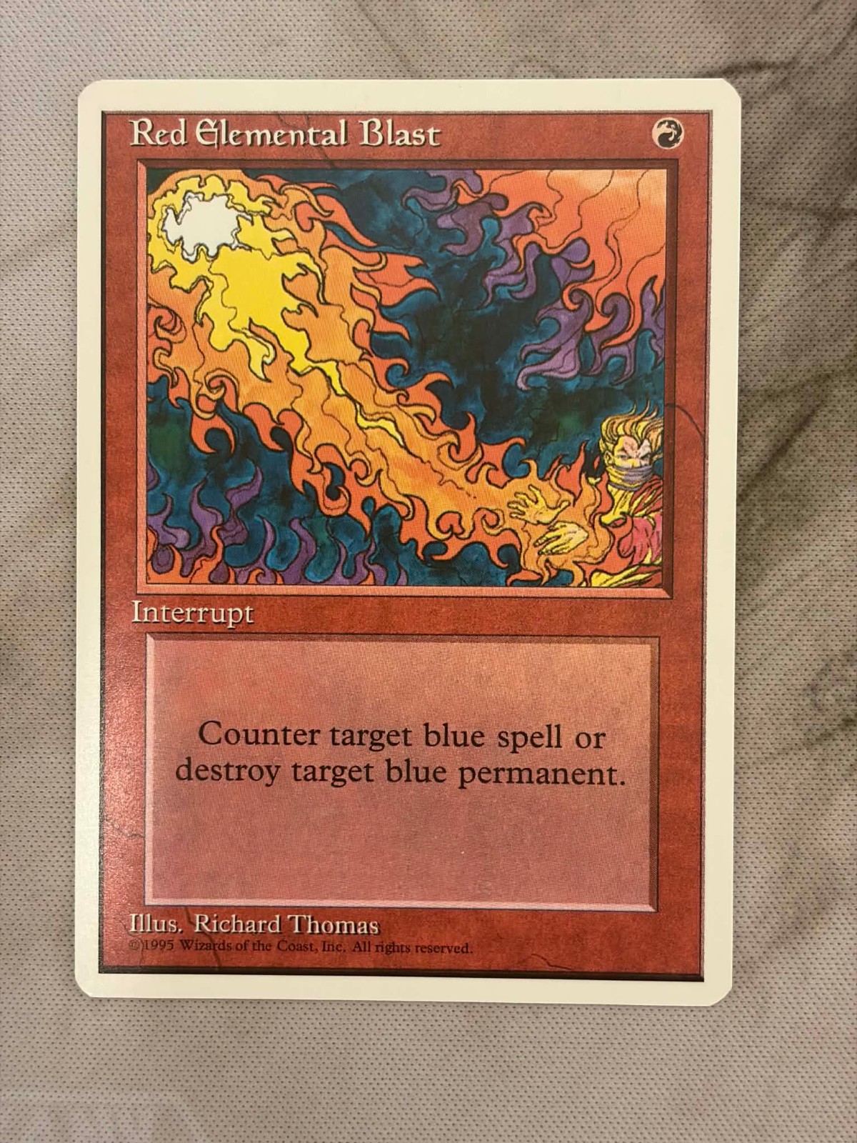 Red Elemental Blast - LP - Magic the Gathering Fourth Edition
